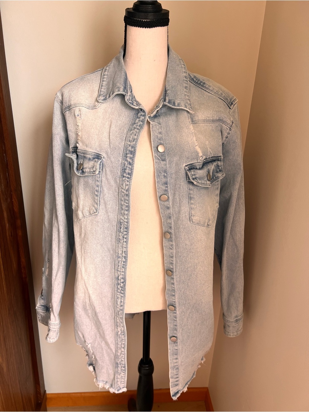 Denim shacket 💙